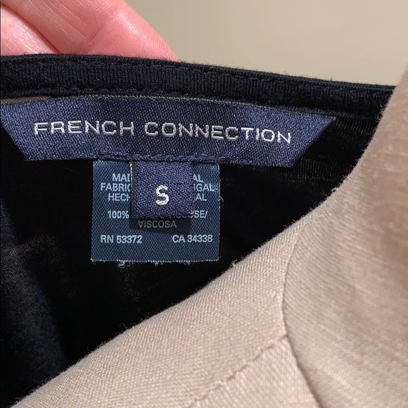 French Connection Black Cowl Neck Top, S - Picture 6 of 6